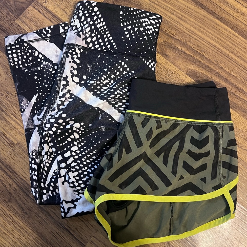 Lululemon speed ups & leggings bundle